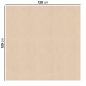 NAPPES PLIAGE M 'LIKE LINEN' 70 G/M2 120x120 CM CREME SPUNLACE (200 UNITÉ)