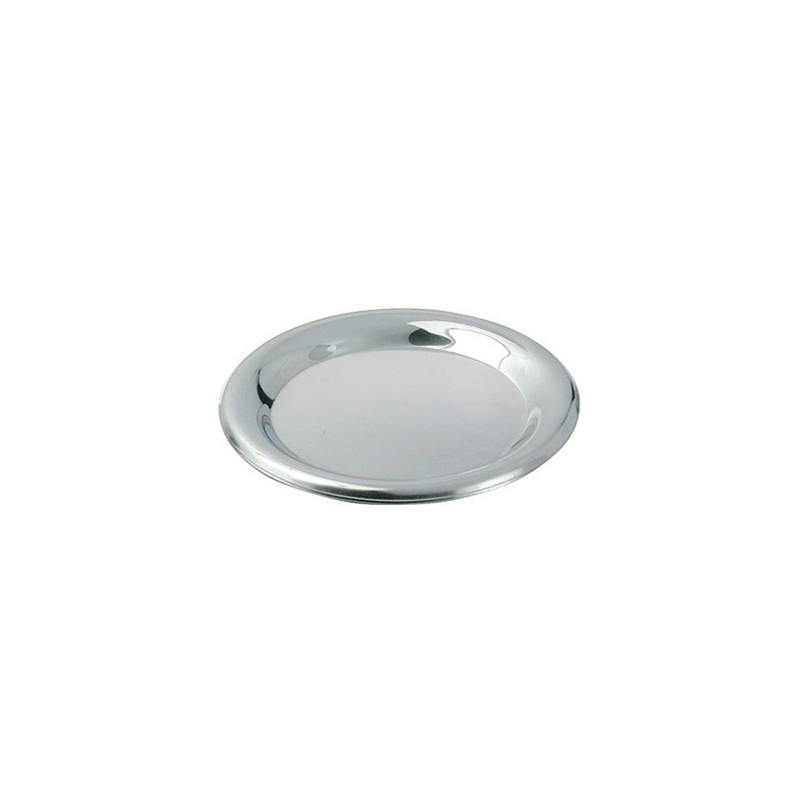PLATEAUX POURBOIRE  Ø 14 CM ARGENTE INOX (1 UNITÉ)