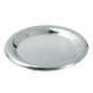 PLATEAUX POURBOIRE  Ø 14 CM ARGENTE INOX (1 UNITÉ)