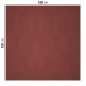 NAPPES PLIAGE M  48 G/M2 120x120 CM BORDEAUX CELLULOSE (200 UNITÉ)