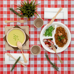 NAPPES PLIAGE M 'VICHY' 48 G/M2 120x120 CM BLANC CELLULOSE (200 UNITÉ)