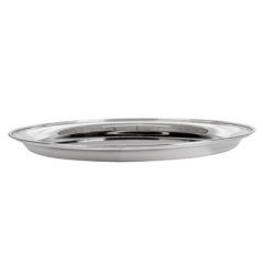 PLATEAUX SERVEUR  Ø 40 CM ARGENTE INOX (10 UNITÉ)