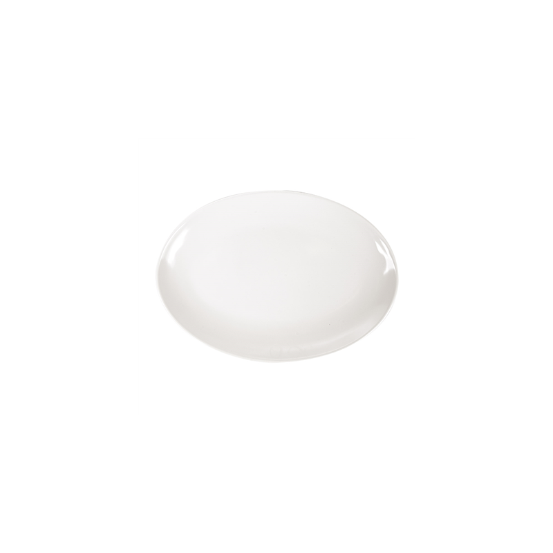 ASSIETTES OVALES 'ASAMI WARE'  25,5x18 CM IVOIRE MÉLAMINE (15 UNITÉ)
