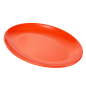ASSIETTES OVALES 'ASAMI WARE'  25,5x18 CM ROUGE MÉLAMINE (15 UNITÉ)