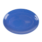 ASSIETTES OVALES 'ASAMI WARE'  25,5x18 CM BLEU MÉLAMINE (15 UNITÉ)