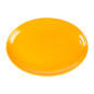 ASSIETTES OVALES  25,5x18 CM JAUNE MÉLAMINE (15 UNITÉ)