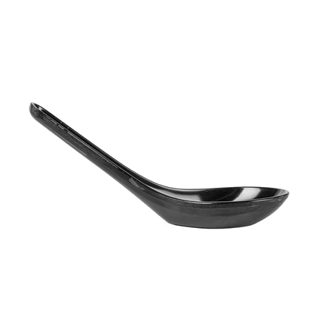 CUILLÈRES CHINOISES 'ASAMI WARE'  14x4,2x4,5 CM NOIR MÉLAMINE (100 UNITÉ)