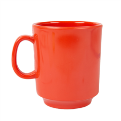 TASSES À CAFÉ 'ASAMI WARE' 240 ML Ø 8x9 CM ROUGE MÉLAMINE (12 UNITÉ)