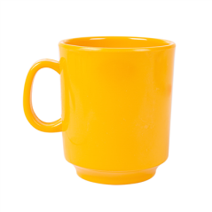 TASSES À CAFÉ 240 ML Ø 8x9 CM JAUNE MÉLAMINE (12 UNITÉ)