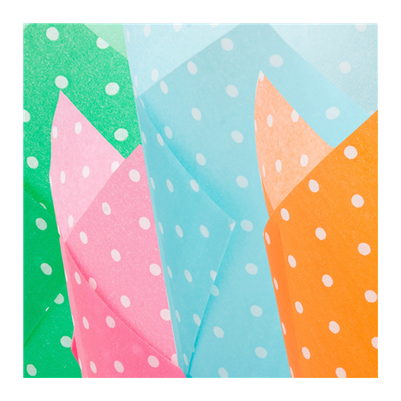 MUFFIN CUPS 'TULIP - POLKA' 50 G/M2 11x11 CM ASSORTI CELLULOSE (1000 UNITÉ)