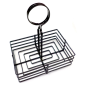 Image BASKET CONDIMENTS  20,5x15x20 CM NOIR FER (1 UNITÉ) #1