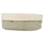 Image CORBEILLES PAIN CRÈME/GRIS  18x25x9 CM COTON (12 UNITÉ) #2