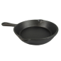 SAUTEUSES ÉMAILLÉES 350 ml Ø 16,8(25)x3,4 CM NOIR FER (12 UNITÉ)
