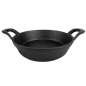 CASSEROLE RONDE 750 ml Ø 18(24,4)x4,3 CM NOIR FER (8 UNITÉ)