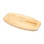 ASSIETTE CHAMPÊTRE + SUPPORT EN BOIS  23,5x13,5 CM NOIR FER (8 UNITÉ)