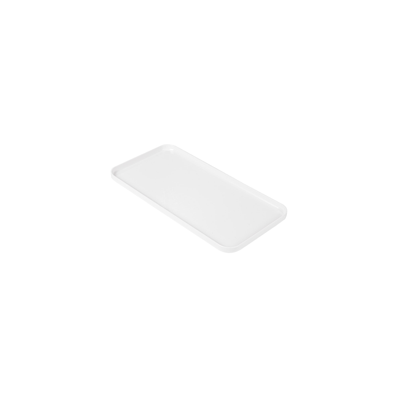 PLATEAUX PRODUITS D'ACCUEIL  23x11,5 CM BLANC PS (10 UNITÉ)