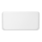 PLATEAUX PRODUITS D'ACCUEIL  23x11,5 CM BLANC PS (10 UNITÉ)