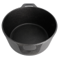 COCOTTE RONDE AVEC COUVERCLE 4800 ML Ø 25,5(33)x12,5 CM NOIR FER (2 UNITÉ)