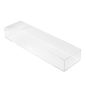 PLATEAU PRODUITS D'ACCUEIL  24x6,8x3,7 CM TRANSPARENT METACRYLATE (1 UNITÉ)