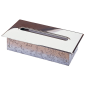DISTRIBUTEUR MOUCHOIRS ENCASTRABLE  29,5x15,7x7 CM ARGENTE CHROME (1 UNITÉ)