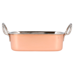 MINI BACS AVEC ANSES 'ARTINOX'  14,5x9,5x4,5 CM CUIVRE INOX (6 UNITÉ)