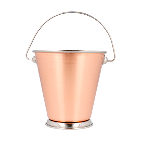 MINI SEAUX 'ARTINOX'  Ø 12x12 CM CUIVRE INOX (12 UNITÉ)