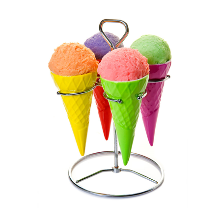 STANDS INOX+4 CÔNES GLACES