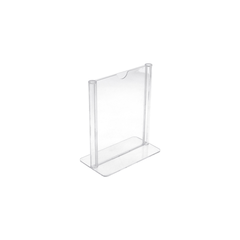 PORTE MENUS DE TABLE DIN-A7  7,4x10,5 CM TRANSPARENT PS (1 UNITÉ)