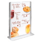 PORTE MENUS DE TABLE DIN-A4  21x29,7 CM TRANSPARENT PS (10 UNITÉ)