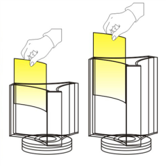 PORTE-MENUS GIRATOIRE 3 FACES