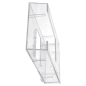 PORTE BROCHURES 1/3 DIN-A4  10,5x15,7x6,5 CM TRANSPARENT PS (12 UNITÉ)