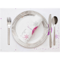 6 ASSIETTES LISERÉ ARGENTÉ  Ø 19 CM BLANC PS (24 UNITÉ)