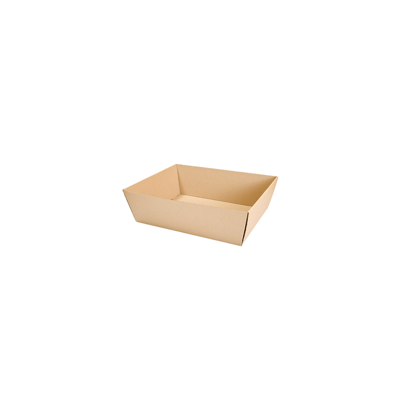 CORBEILLES MICROCANNELURE  382 G/M2 34x20,5x11 CM KRAFT (20 UNITÉ)