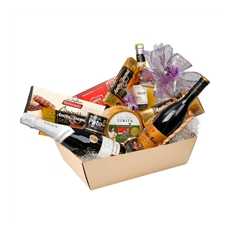 CORBEILLES MICROCANNELURE  382 G/M2 40x26x6 CM KRAFT (20 UNITÉ)