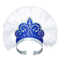 TIARAS HOLOGRAPHIQUES CONIQUES   BLEU CARTON (12 UNITÉ)
