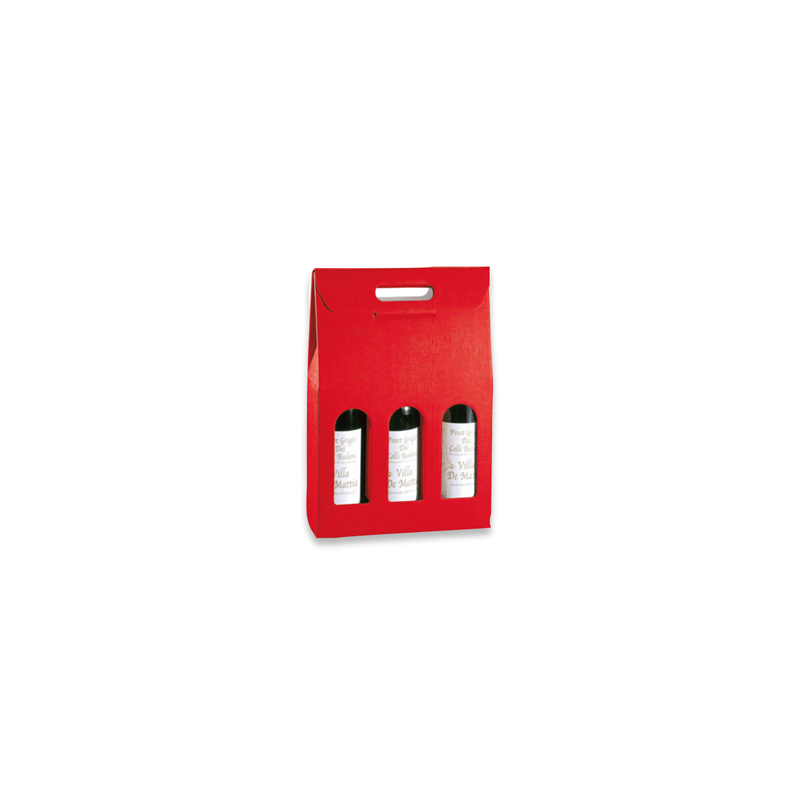30 U. BOÎTES 3 BOUTEILLES 27x9x38,5 CM ROUGE CARTON (1 UNITÉ) 30 U. BOÎTES 3 BOUTEILLES 27x9x38,5 CM ROUGE CARTON (1 UNITÉ)