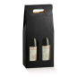 30 U. CARTONS 2 BOUTEILLES  18x9x34 CM NOIR CARTON (1 UNITÉ)