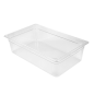 BAC GASTRONORM 1/1 19,1 L 53x32,5x15 CM TRANSPARENT POLYCARBONATE (1 UNITÉ)