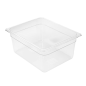 BAC GASTRONORM 1/2 8,4 L 32,5x26,5x15 CM TRANSPARENT POLYCARBONATE (1 UNITÉ)