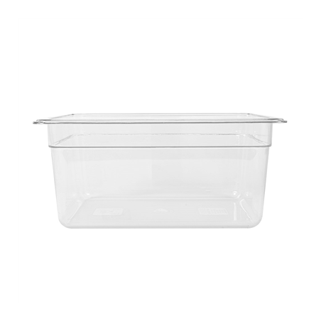BAC GASTRONORM 1/2 8,4 L 32,5x26,5x15 CM TRANSPARENT POLYCARBONATE (1 UNITÉ)