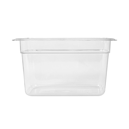 BAC GASTRONORM 1/4 3,8 L 26,5x16,2x15 CM TRANSPARENT POLYCARBONATE (1 UNITÉ)