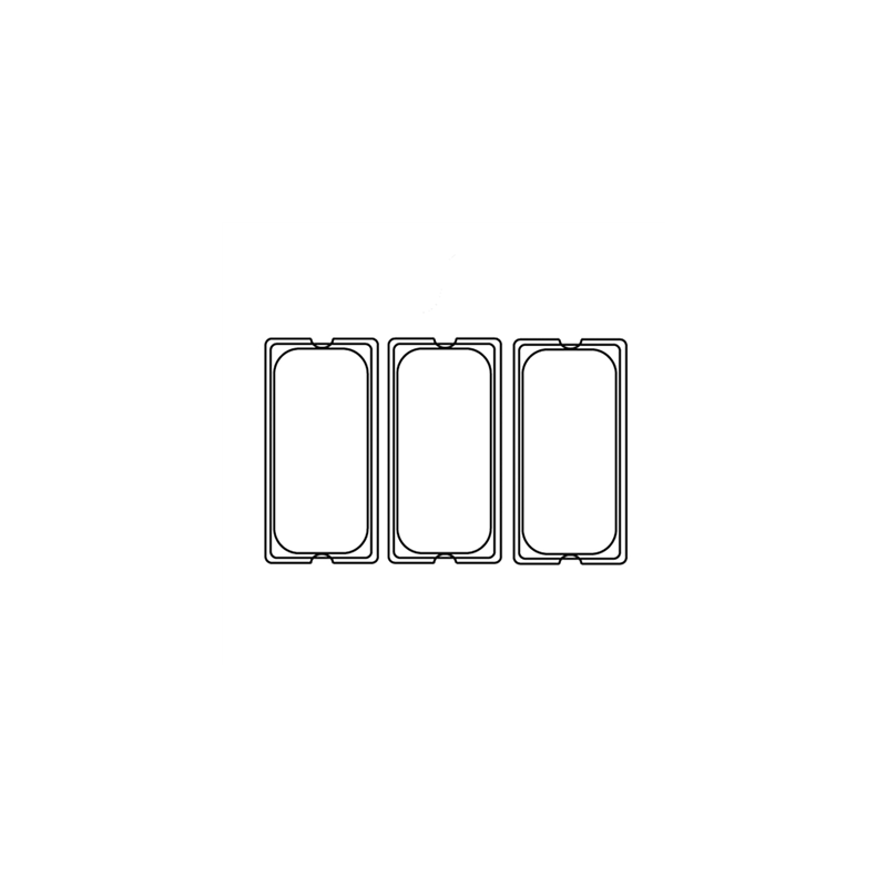 COUVERCLE 1/3 POUR RÉFÉRENCE 202.10/11  32,5x17,6 CM TRANSPARENT POLYCARBONATE (1 UNITÉ)