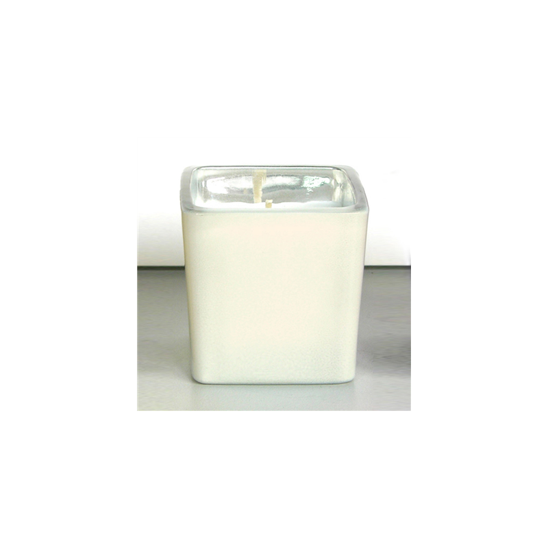 BOUGIE VERRE  5,1x5,1 CM CREME PARAFFINE (12 UNITÉ)