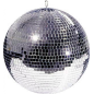 BOULE DISCOTHÈQUE EFFET MIRROIR  Ø 25 CM (8 UNITÉ)