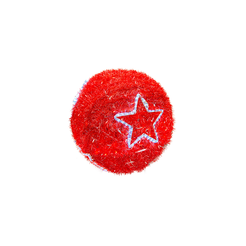 BOULE GÉANTE 720 LEDS  Ø 120 CM ROUGE (1 UNITÉ)