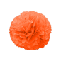 POM POM FLOWER  Ø 35 CM ORANGE (10 UNITÉ)
