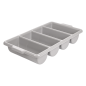 RÉCIPIENT COUVERTS GASTRONORM 1/1  53,5x30x10 CM GRIS PP (1 UNITÉ)