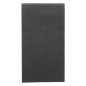 SERVIETTES PLIAGE 1/8  55 G/M2 40x40 CM NOIR AIRLAID (750 UNITÉ)