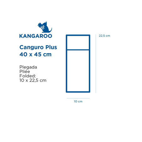 SERVIETTES KANGOUROU PLUS  55 G/M2 40x45 CM NOIR AIRLAID (720 UNITÉ)