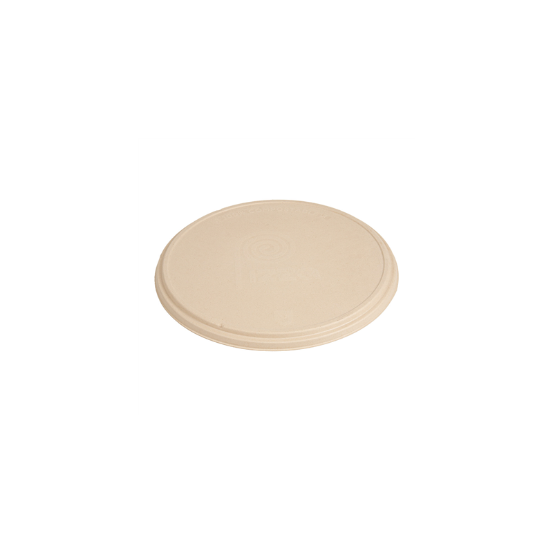 COUVERCLES RÉCIPIENT POUR PIZZA 'BIONIC'  Ø 36,4x1,9 CM NATUREL BAGASSE (150 UNITÉ)
